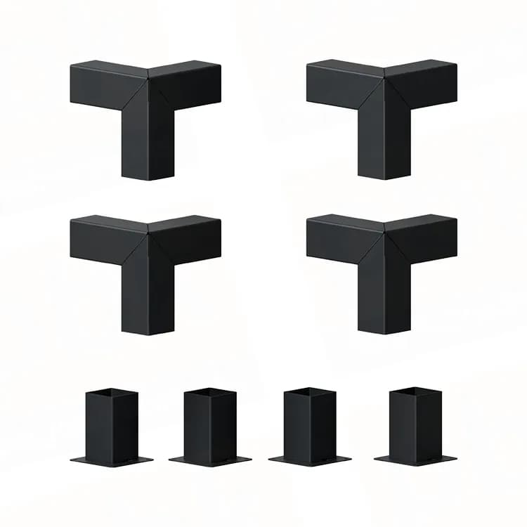 Tek Bölümlü Modüler Pergola Braket Kiti 90x90